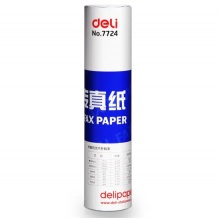 得力（deli）7724 热敏传真纸210mm*30y 1卷装