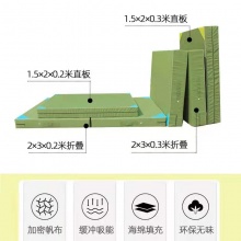 体操垫加厚200*100*10cm 绿色