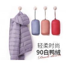 鸭鸭（YAYA）轻薄羽绒服女冬短款新款薄款高端时尚女款秋冬保暖外套