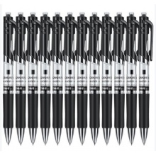 得力S01中性笔0.5mm弹簧头(黑)