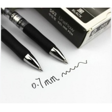 得力S02中性笔0.7mm弹簧头(黑)